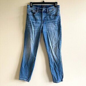 Lucky Brand 7wp10572 Ava Light Medium‎ Wash Mid Rise Crop Jeans Womens Size 6/28